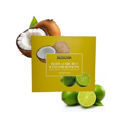 صورة Body care set with pheromone be witb me ( coconut & Lime ) 